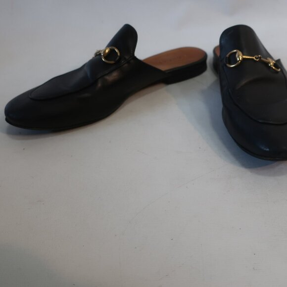 Authentic Gucci Princetown Black Leather Horsebit Slip-On Slide Mule 38.5 US/8.5 - Picture 4 of 16